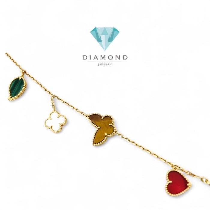 Clover Bracelet butterfly 4 motif mix/gelang Kombinasi 18K-Diamond Jewelry 18K