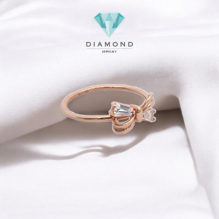 Cincin Mas Pita Rose Gold 750K-Diamond Jewelry