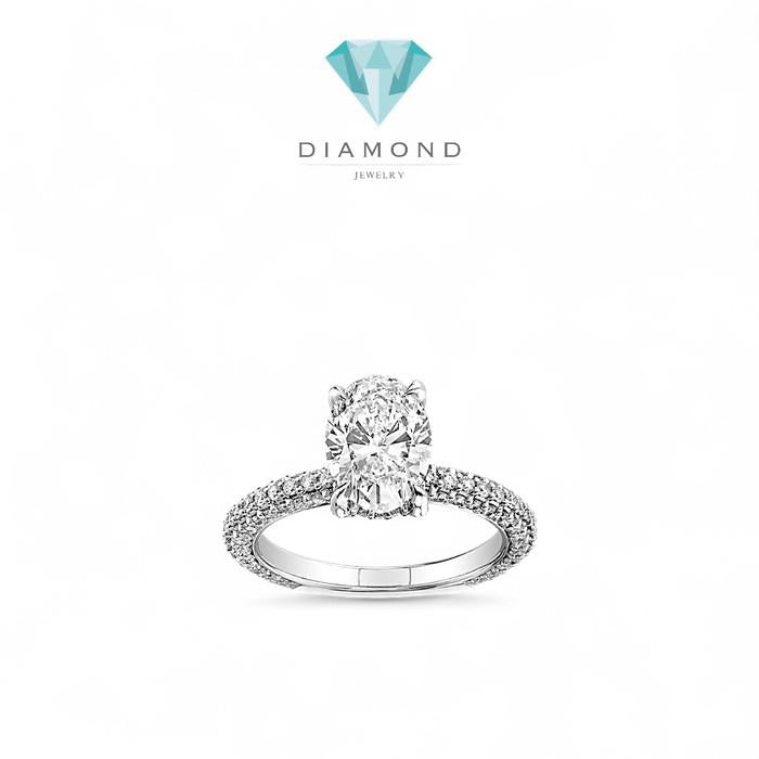 Diamond Ring Solitaire oval 0.8 GIA/ Diamond Jewelry