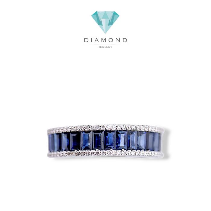 Safir With Diamond Ring / Diamond Jewelry
