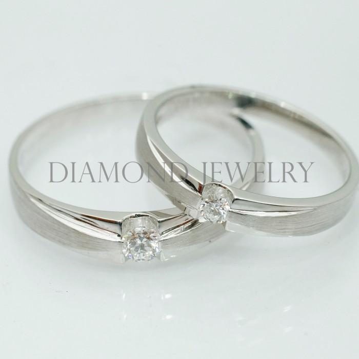 Cincin Kawin/Wedding Ring - Diamond Jewelry Two Tone 01020762/01020763