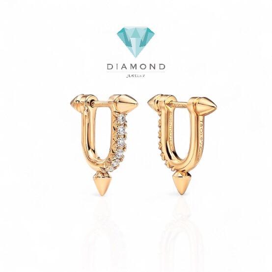Anting titan crt diamond earring18K-Diamond Jewelry