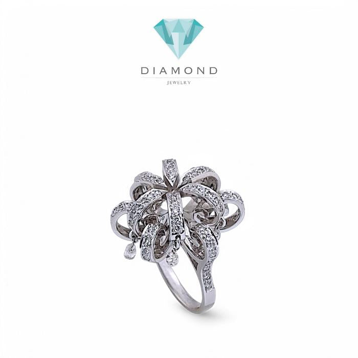 Flower Diamond Ring 18K / Diamond Jewelry