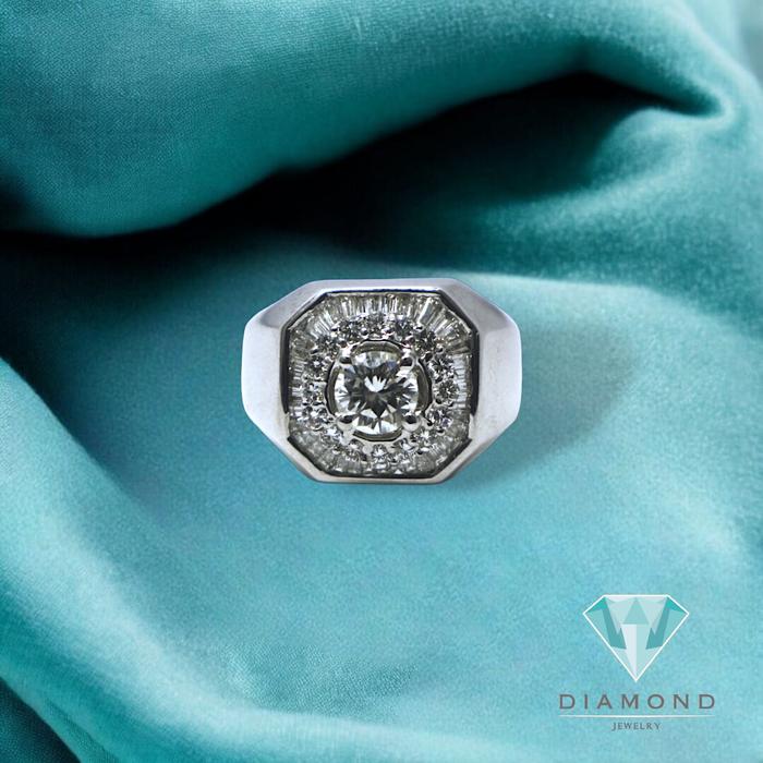 Solitaire Diamond Men's Ring 18k / cincin laki Pria berlian- Diamond Jewelry