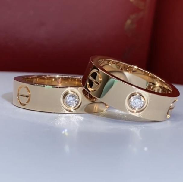 Love ring diamond Ring Rose Gold 18k-Diamond Jewelry
