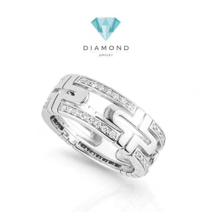 Parentesi diamond ring bv/cincin berlian parentesi 18k-Diamond jewelry