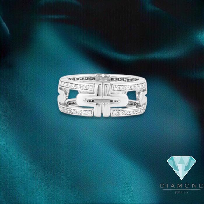 Parentesi diamond ring bv/cincin berlian parentesi 18k-Diamond jewelry