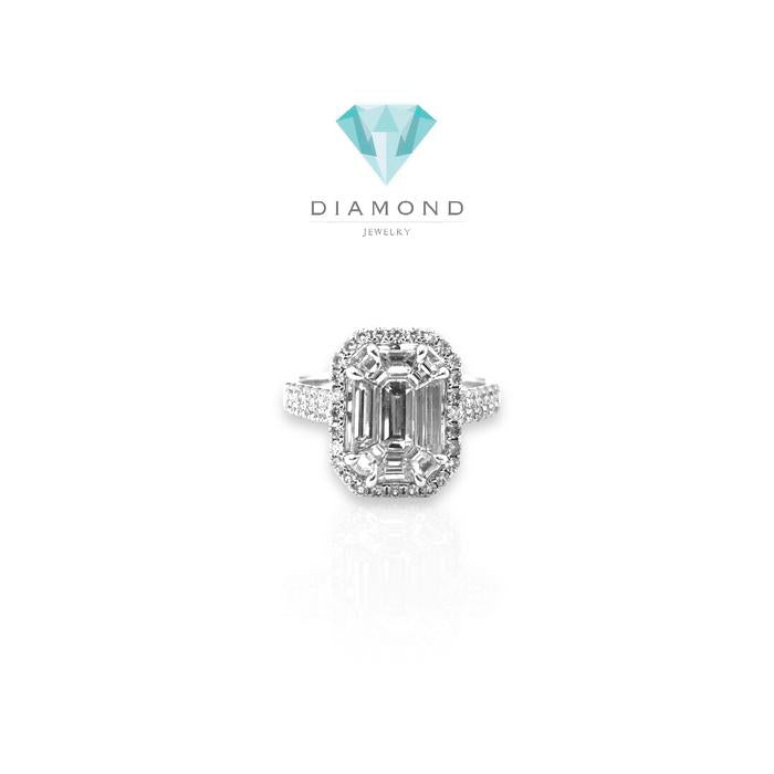 Cincin berlian bagguate 18k