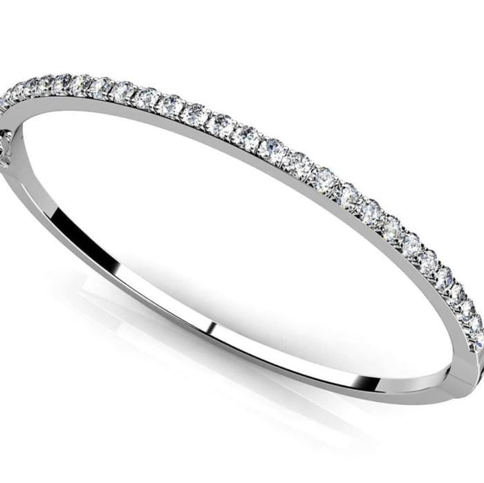 Diamond eternity ring Diamond pave full and half -Diamond Jewelry