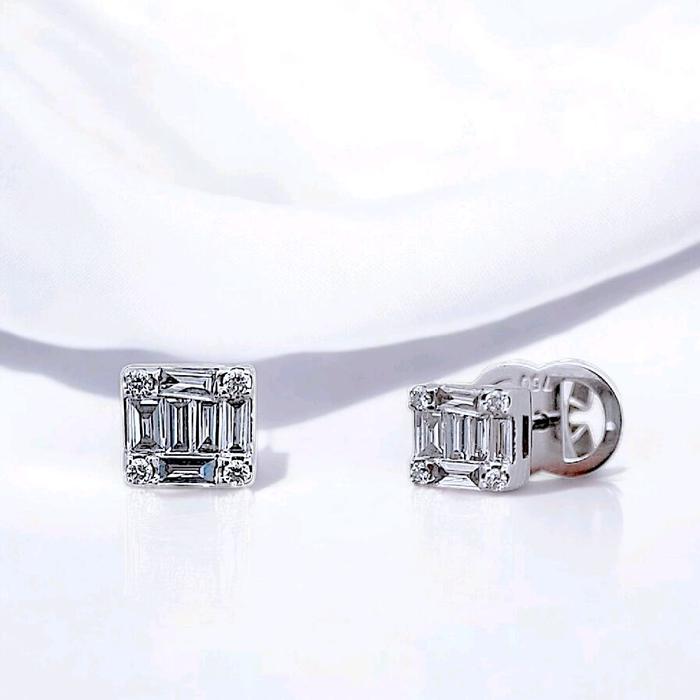 Baguette Diamond Earring 18K / Diamond Jewelry