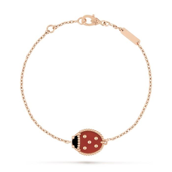 Lucky vca pendant 18 rose gold-Diamond Jewelry