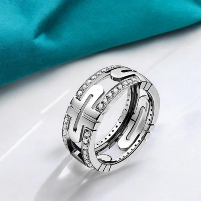 Parentesi diamond ring bv/cincin berlian parentesi 18k-Diamond jewelry