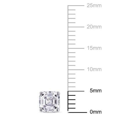 Asscher Cut AD Kristal earring 18K gold Diamond Jewelry-364AMS2LS