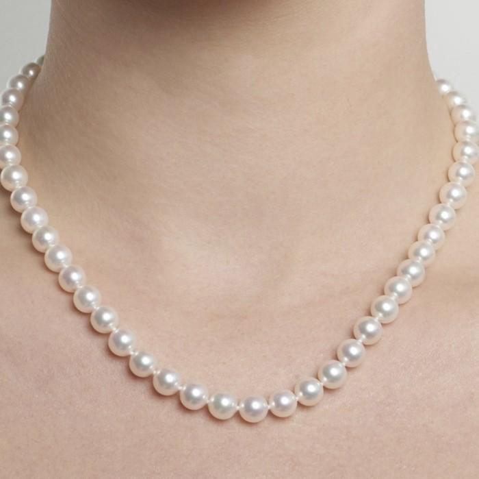 Bundle Pearl Akoya necklace 8-9 mm grade aaa -Diamond Jewelry-1KMWP1244WP