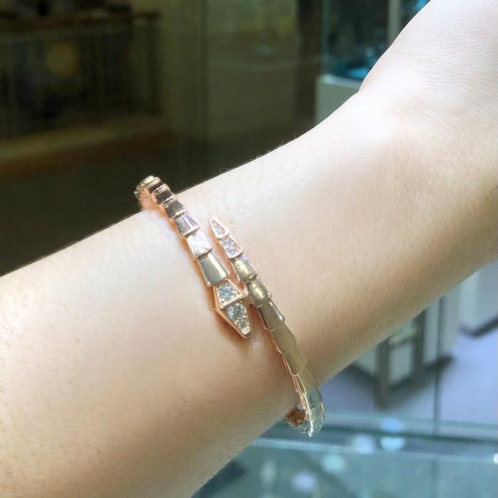 Gelang Emas Fashion snake gold Ular/ serpenti gold bangle -Diamond Jewelry