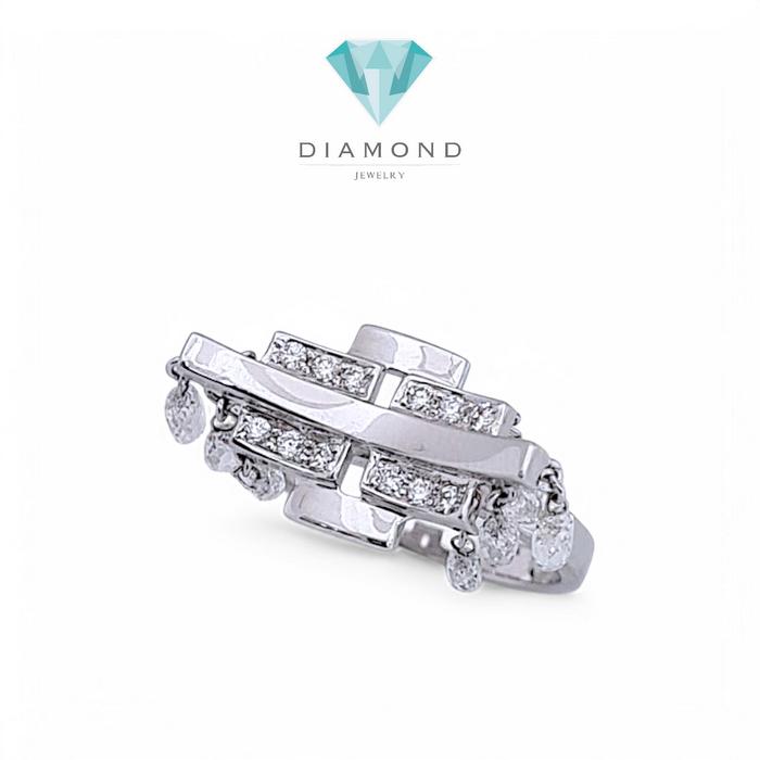 Vintage Diamond Ring rose cut abstract - CIncin berlian rose abstract/ Ring Diamond 18K / Diamond Jewelry