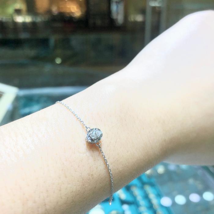 Bracelet solitaire Lucy fleur/gelang berlian solitaire lucy/ gelang wanita lucy-Diamond Jewelry 18k