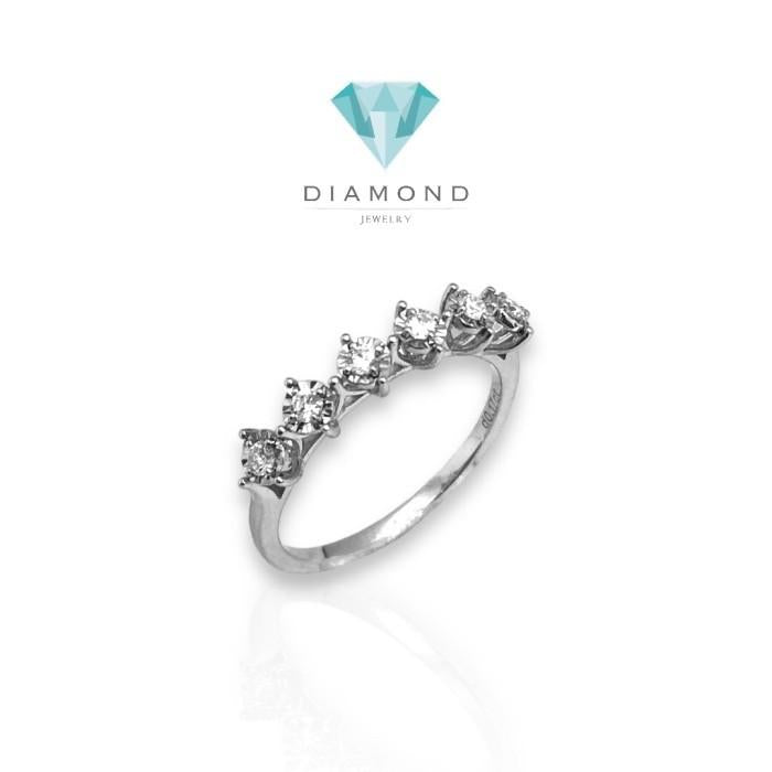 Cincin berlian 6 berlian listring 18k/diamond ring listring stacking ring -Diamond Jewelry