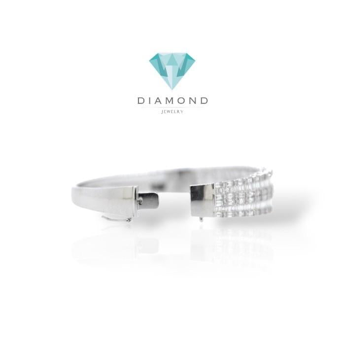 Baguette Emerald Diamond Bracelet 18k -Diamond Jewelry- Gelang Perhiasan Emas Berlian