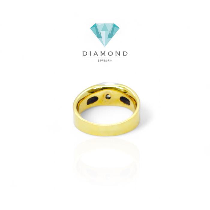 Cincin Laki Berlian Yellow Gold/ solitaire.men diamond ring-Diamond Jewelry