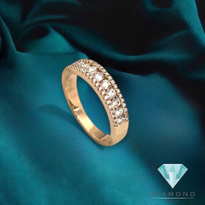 Cincin berlian 18K rose gold diamond jewelry