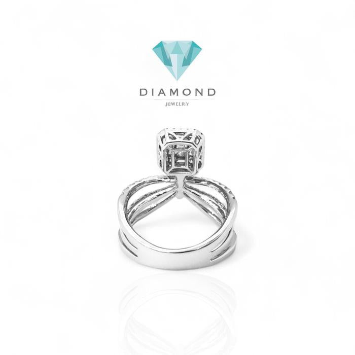 Baguette Crown Ring 18K Diamond Jewelry