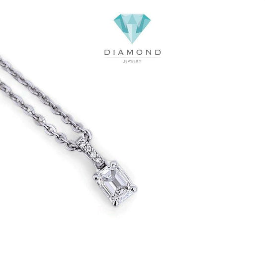 Liontin Baguette Diamond 18K / Diamond jewelry 11LB4960AN