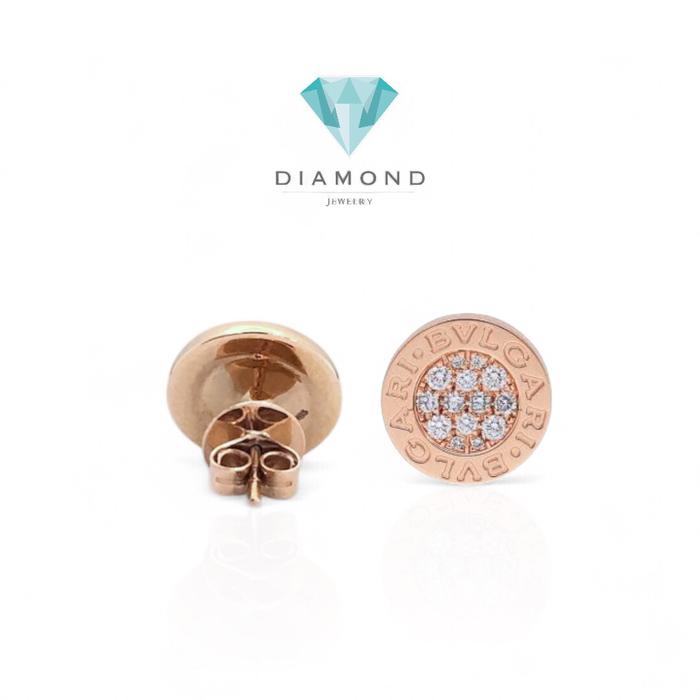 Anting Bulat Berlian 18K-Diamond Jewelry