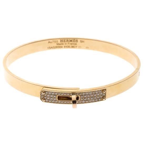 Diamond Bangle kelly Diamond Jewelry - Rose Gold 030404-HT