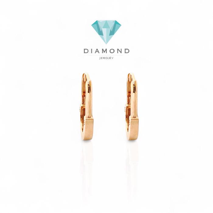 Anting Emas lock 750K-Diamond Jewelry