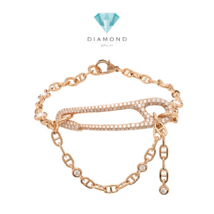 chain d ancher punk medium bracelet Diamond - Diamond Jewelry