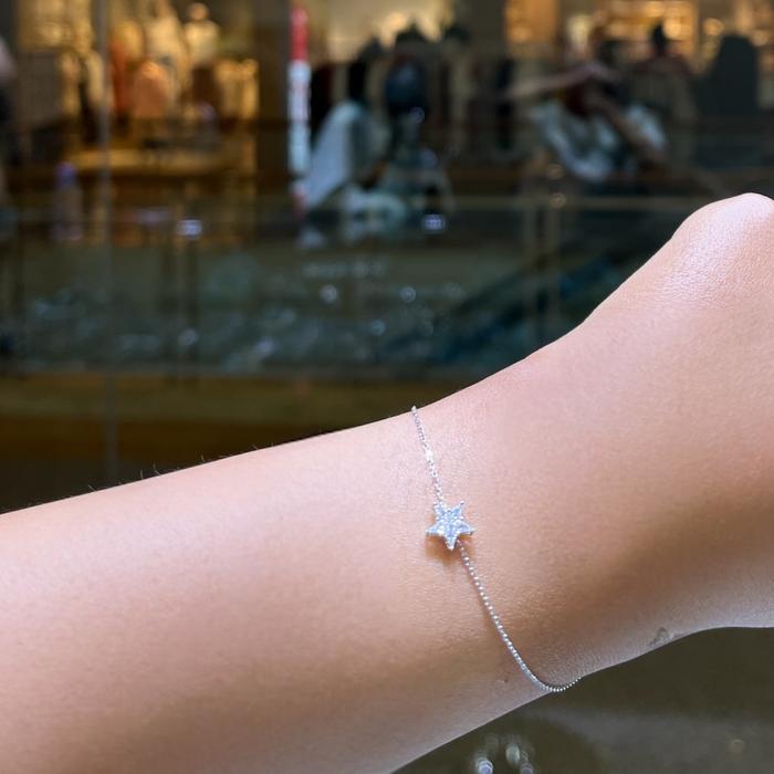 Star Diamond Bracelet 18k/ Diamond Jewelry