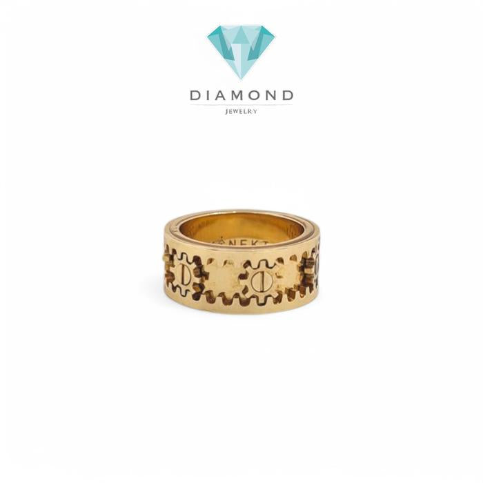 Cincin roda gear18K/ mans gear ring -Diamond Jewelry