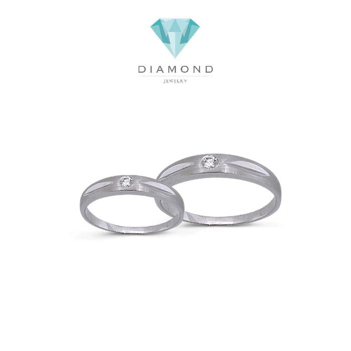 Wedding Ring Solitaire 18K / Cincin Nikah Solitaire 18K / Diamond Jewelry 1CBNKH3420WPLS -2CBNKH3002WPLS