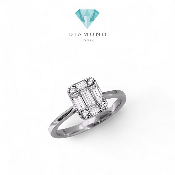 Emerald Diamond Ring / Diamond Jewelry