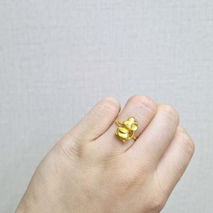 Cincin Mas Mouse 24K-Diamond Jewelry
