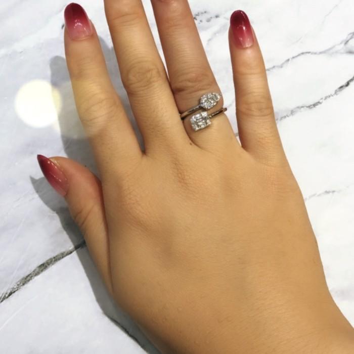 Duoline Diamond Ring-cincin berlian Duoline-Diamond Jewelry