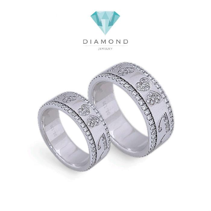 Butterfly Diamond Wedding Ring 18K / Cincin Nikah Kupu-kupu 18K / Diamond Jewelry 79CBGT25700WPLS - 80CBGT20700WPLS