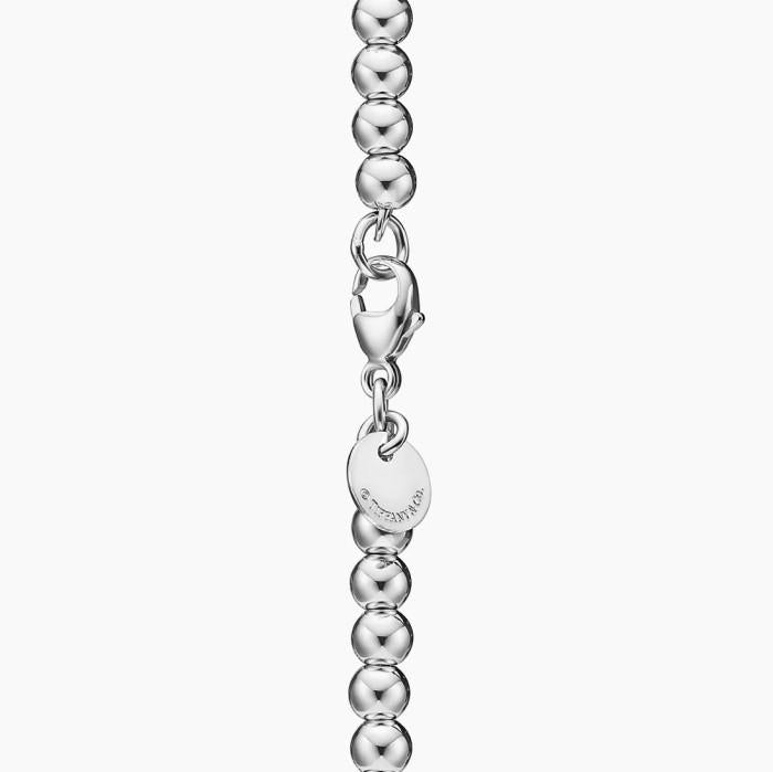 Beads perlee Heart Tag T bracelet 18k Gold-Diamond Jewelry-258GBD2600CHLS