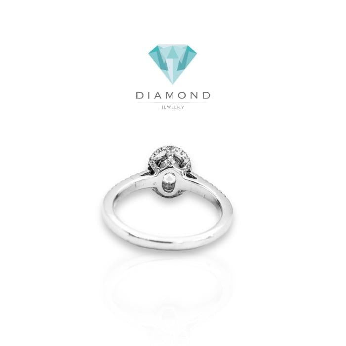 Cincin berlian teardrop 18K Diamond Jewelry