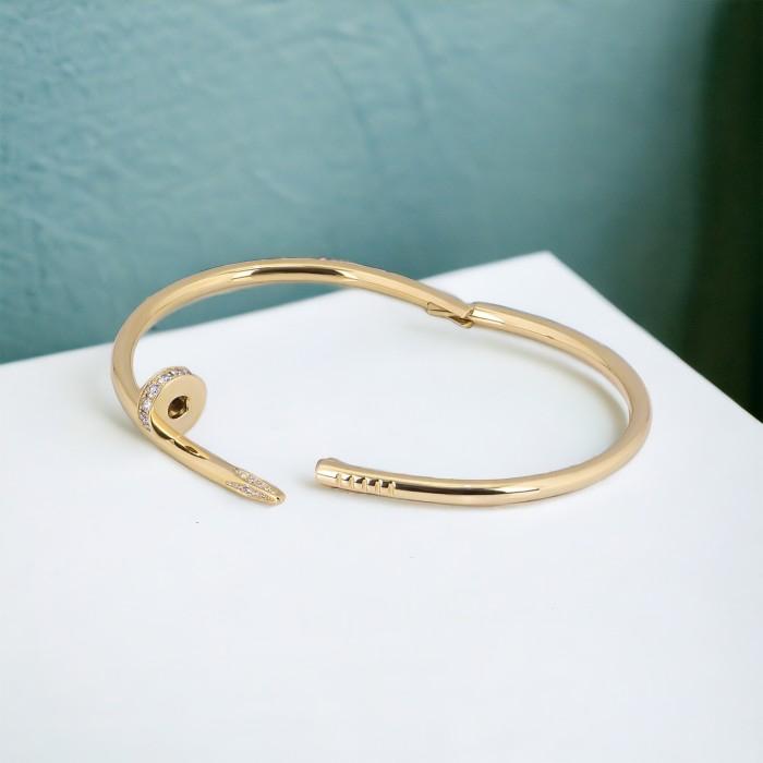 CRT Nail Diamond Bangle juste 18k- Diamond Jewelry-HT