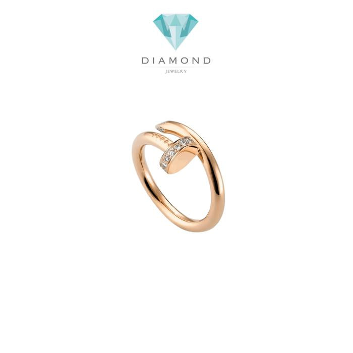 Cincin berlian paku emas 18k/juste diamond ring 18k crt-Diamond Jewelry