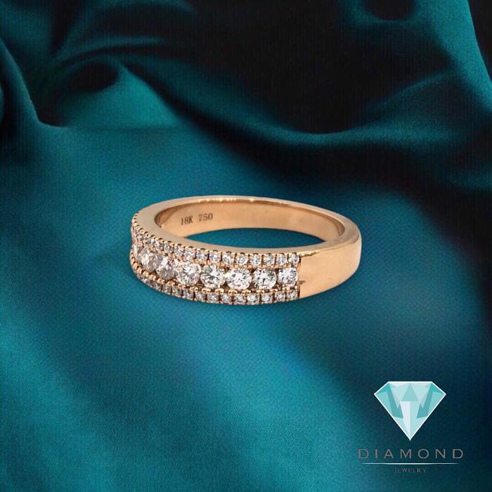 Cincin berlian 18K rose gold diamond jewelry