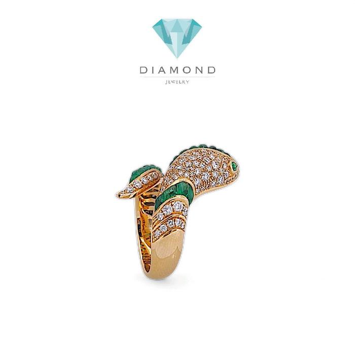 Emerald Ulo Serpenti Ring 18K / Cincin Emerald Ulo Serpenti 18K / Diamond Jewelry 14CBD33250RB