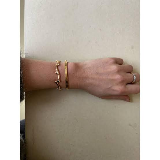 Larose bangle diamond gold 18k-Diamond Jewelry-258GBD2227RY-11680RB