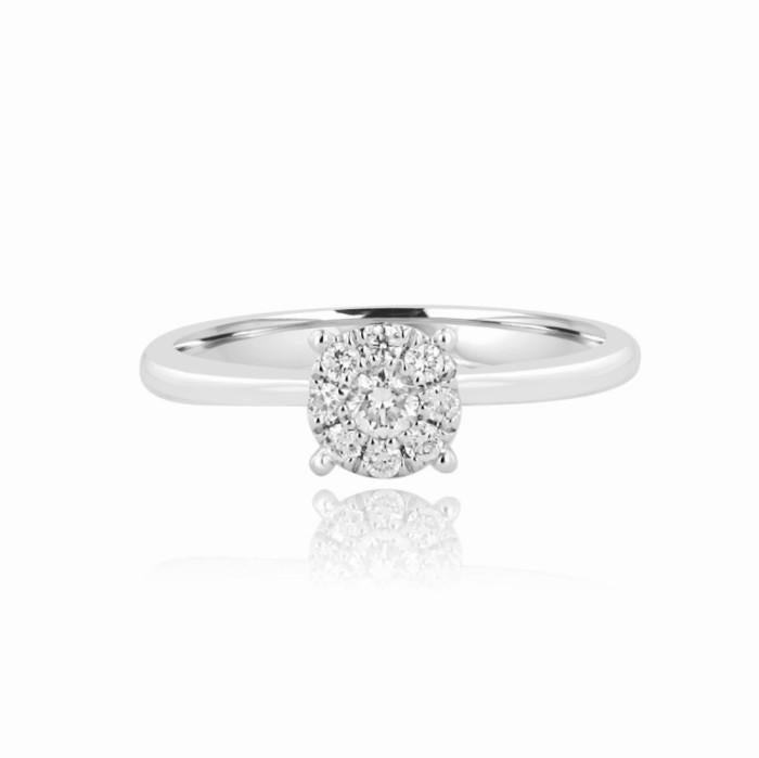 Cincin berlian diamond Soul ring 18 K white gold Diamond Jewelry