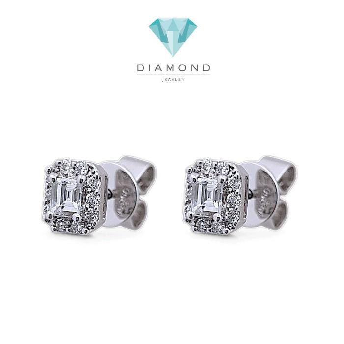 Baguette Diamond Earring 18K / Diamond Jewelry