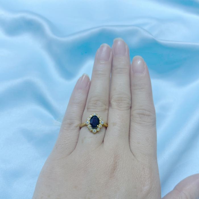Edwardian Ruby Ring 23k gold Ring Diamond Jewelry