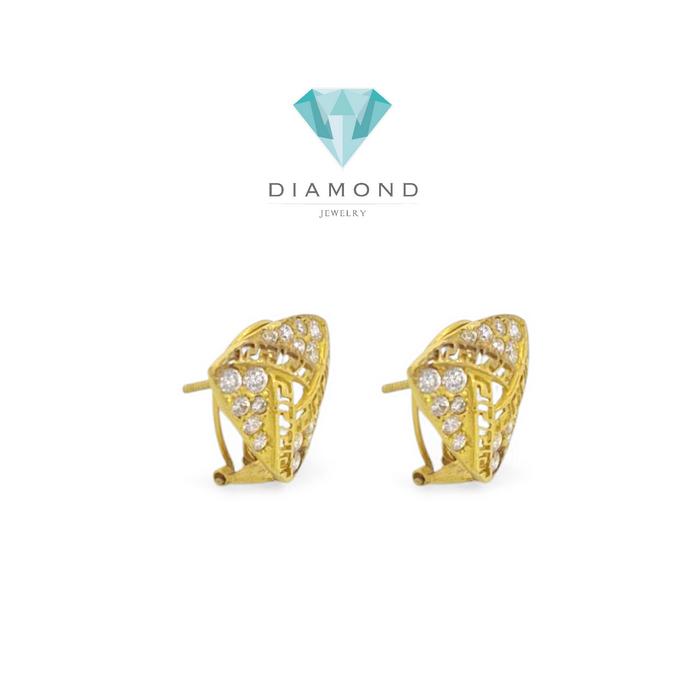 Anting Mas Segitiga 23K-Diamond Jewelry
