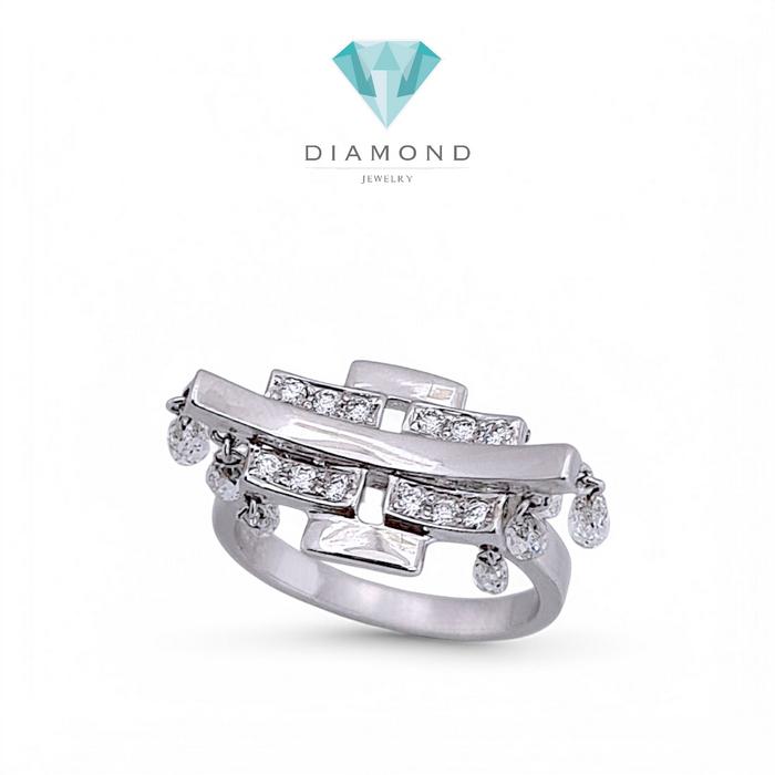Vintage Diamond Ring rose cut abstract - CIncin berlian rose abstract/ Ring Diamond 18K / Diamond Jewelry
